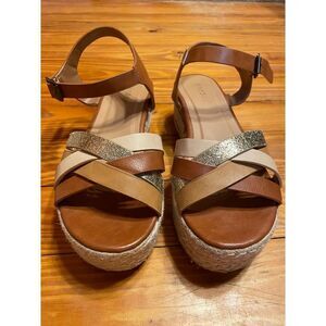 Ladies Wedge Sandals by Bamboo Size‎ 7.5